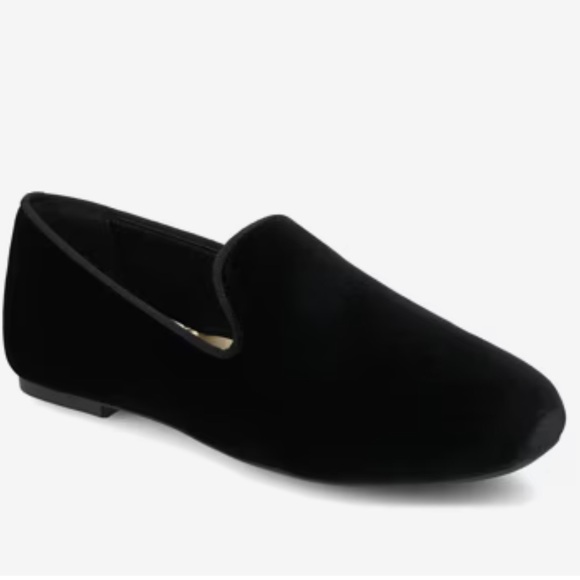Birdies Shoes - Birdies Classic Black Velvet Slip-Ons